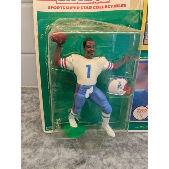 1990  WARREN MOON - Starting Lineup Sports Figurine - Houston Oilers - Picture 2 of 9